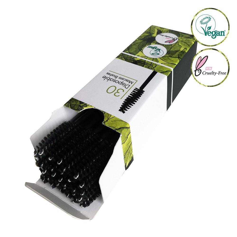 Vegan Disposable Eyelash Mascara Brushes 30 stk